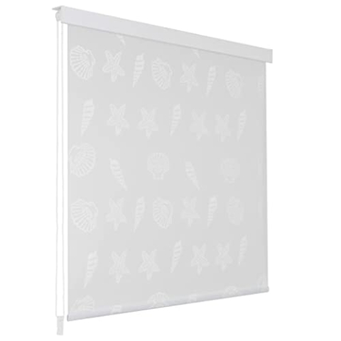 vidaXL Duschrollo 140x240cm Seesternmuster Duschvorhang Badewannenvorhang