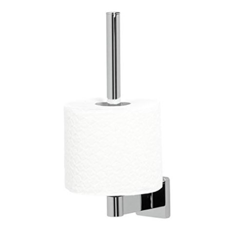 Tiger Dock Toilettenpapierhalter, Premium-Reserverollenhalter aus verchromtem Edelstahl, B x H x T: 5 x 24,5 x 9,4 cm