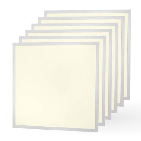 Ledvion - 6x LED Panel, 60x60, 36W, 3000K, 4000 Lumen, Einbau Deckenleuchte, Inkl. LED Treiber mit Schnellanschluss
