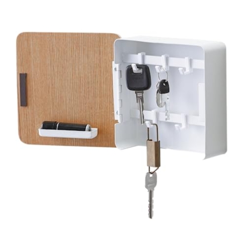 Yamazaki RIN Magnetische Schlüsselbox, weiß, Einheitsgröße, 4802