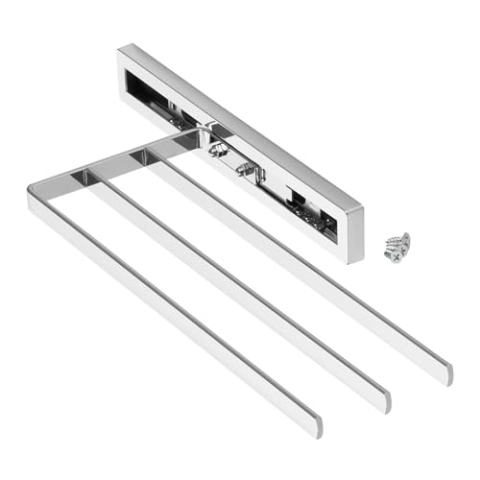 SO-TECH® Handtuchauszug Elegance Chrom 3-armig 325 mm eingeschoben, 470 mm ausgezogen Handtuchhalter Handtuchstange