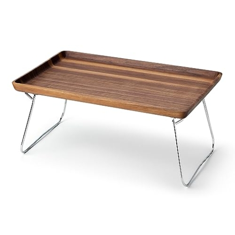 Continenta Bett-Tablett, Betttablett, Serviertablett, Frühstückstablett, Betttisch, Walnussholz, 53 x 32 cm, 4241