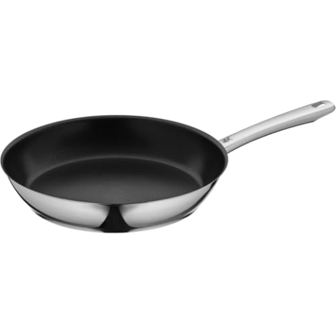 WMF Nordic Profi Bratpfanne 28 cm Induktion, Pfanne antihaftbeschichtet, backofengeeignet, tropffrei, Cromargan Edelstahl Bratpfanne, für alle Herdarten geeignet, spülmaschinengeeignet