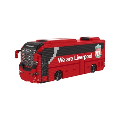 FOCO Offizielles Lizenzprodukt Liverpool FC BRXLZ-Steine 3D-Fußball-Reisebus Bau-Set