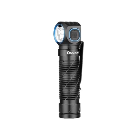 OLIGHT Perun 3 Taschenlampe mit 3000 Lumen, 5 Modi, weiße und rote LED, elastisches Kopfband (schwarz)