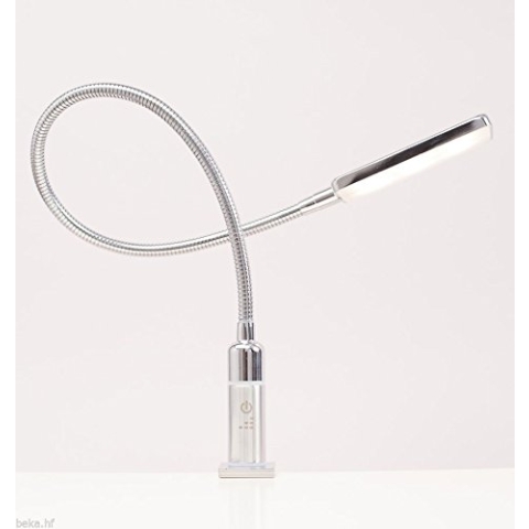 4W LED Bettleuchte Leseleuchte Flexleuchte Nachttischlampe Bettlampe Leselampe, Auswahl:1er Set chrom