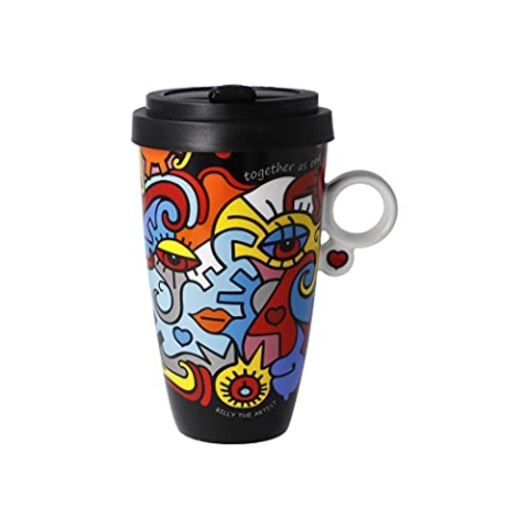 Kaffee to go TOGETHER by Billy the Artist 500ml mehrfarbig Goebel Porzellan