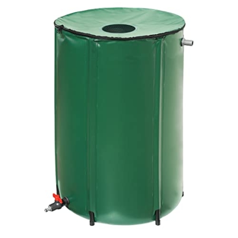 Gartenfreude Regentonne Faltbare Zisterne 250 Liter Wassertank, 60 x 60 x 90 cm, Grün, 9602-1000-001