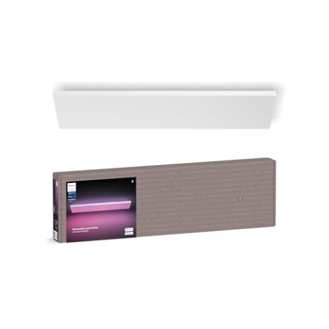 Philips Hue Datura smarte Panelleuchte (quadratisch 30 x 120 cm), weißes & farbiges Licht, Bluetooth kompatibel, Sprachsteuerung mit Alexa, Apple Home & Google Assistant