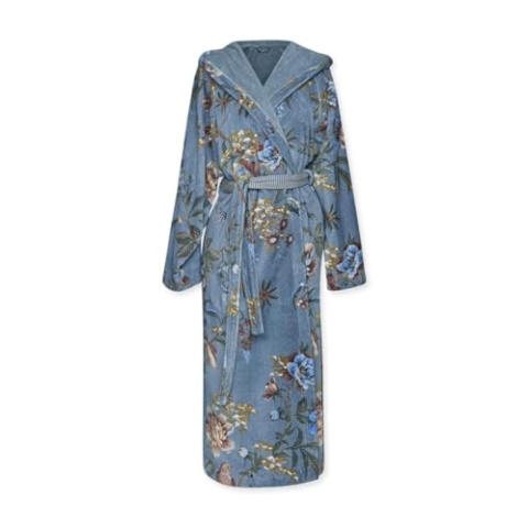 Pip Studio Bademantel Secret Garden Blau XL