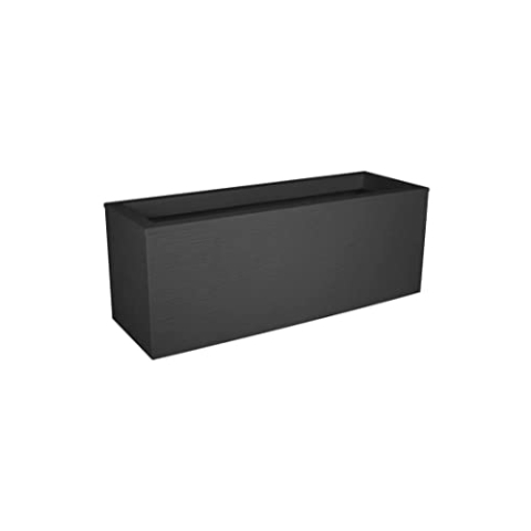 EDA Blumenkasten Graphit – Anthrazit – 59 x 19,5 x 22,8 cm 25 l Kunststoff – innen und außen