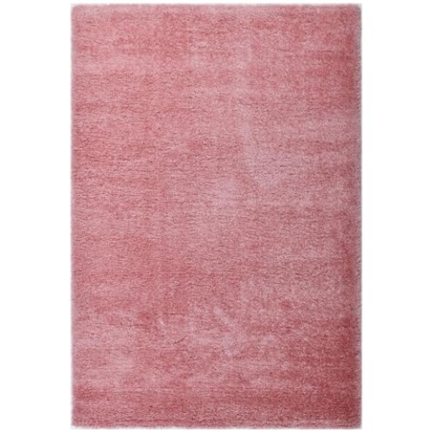 Home Deluxe - Teppich SOFI - Farbe: Altrosa, Größe: 180 x 120 cm - Allergikerfreundlich, Floorhöhe: 4,3 cm, 100% Polypropylen Friese I Floorteppich Shaggy Designteppich