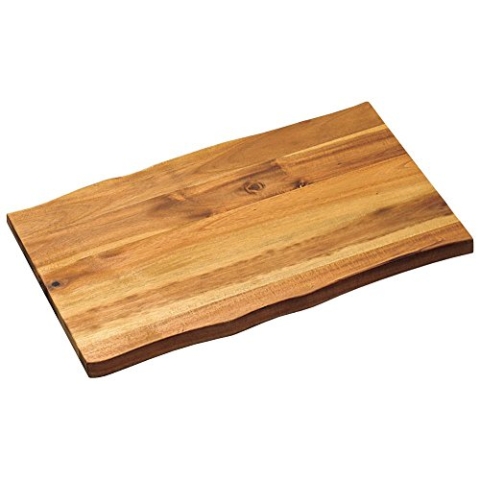 6 Stück Kesper Schneid- & Servierbrett aus Akazienholz, 45 x 27 x 2 cm, Servierplatte, FSC-zertifiziert
