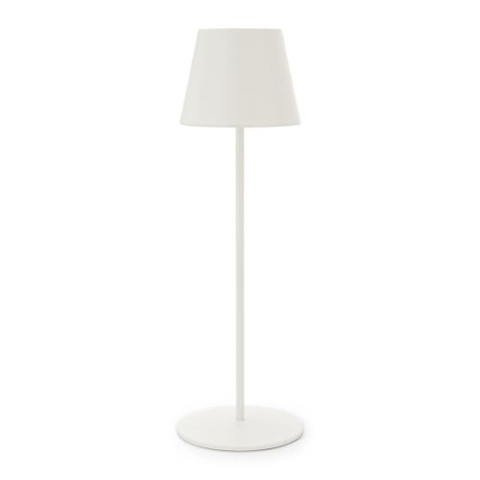 VELAMP Wiederaufladbare LED-Tischlampe, Touch-Dimmer, weiß + RGB, IP54. Weiss