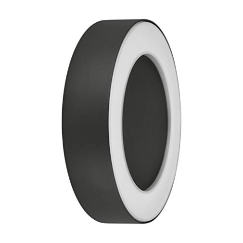 LEDVANCE LED Wand- und Deckenleuchte | Leuchte für Außenanwendungen | Warmweiß | 202,0 mm x 45,0 mm | OUTDOOR SURFACE ROUND Grey