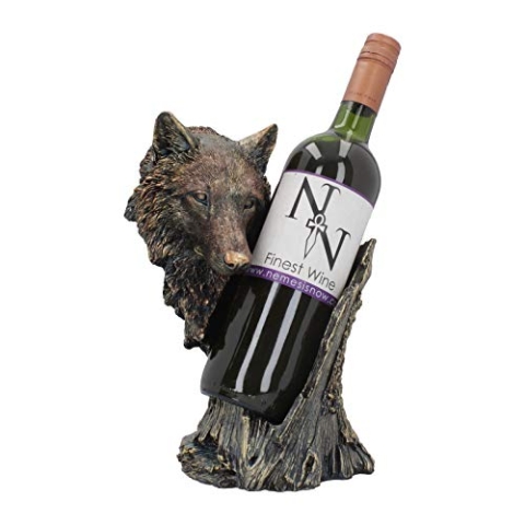 Nemesis Now Flaschenhalter Call of The Weinflaschenhalter, Kunstharz, 31 cm, bronzefarben