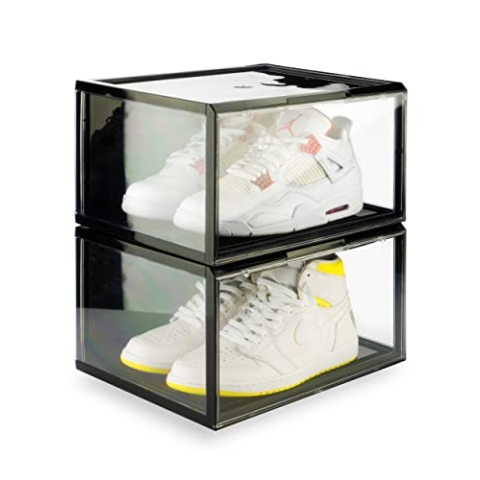 Crep Protect Schuh-Aufbewahrungsbox – Ultimative Turnschuhe-Aufbewahrungskisten 2.0, Schuh-Organizer, stapelbare Schuhe (2 Kisten pro Packung)