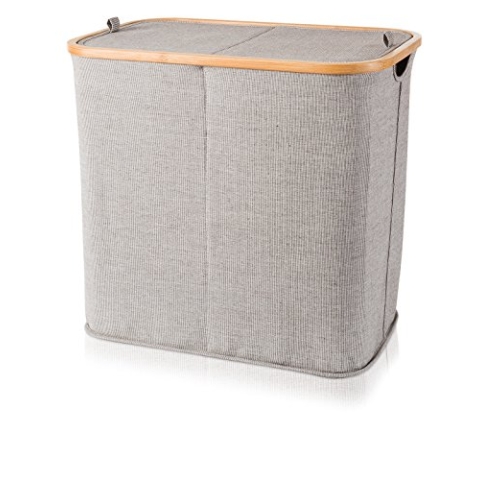 Möve Wäschetruhe, Grau, 54 x 33 x 50 cm