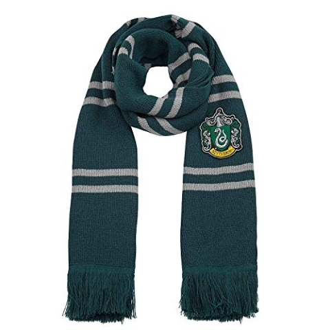 Cinereplicas - Harry Potter - Schal - Super weich - Deluxe Edition- Offiziel lizensiert - Slytherin - 250 cm - Grün und Grau
