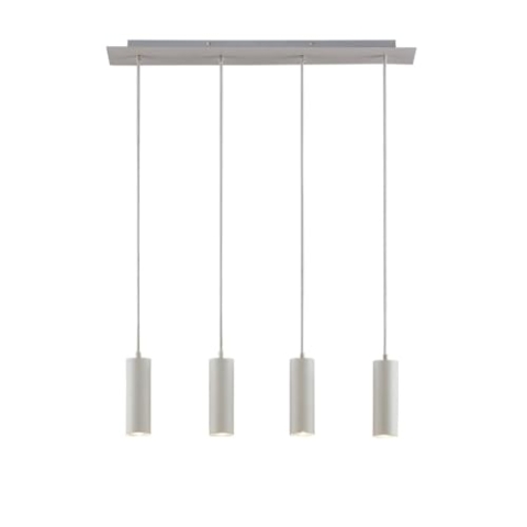 Lindby Esstisch Pendelleuchte, Hängeleuchte Metall weiß Hängelampe 4x GU10 max. 35W ohne Leuchtmittel Esszimmer Küche Wohnzimmer