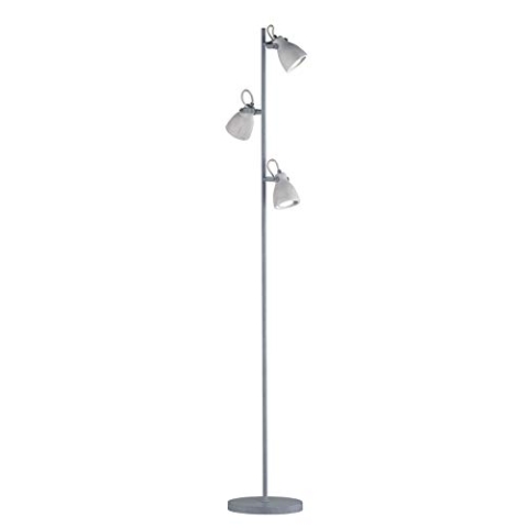 Trio Leuchten Stehleuchte Concrete 802530478, Metall, Schirm Beton, 3 x GU10