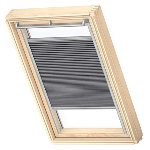 VELUX Original Wabenplissee, P06, Grau-Taupe, mit Grauer Führungsschiene