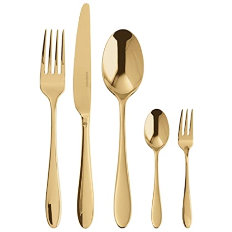 Sambonet Velvet Besteck 30tlg. Vh., Edelstahl/PVD Gold - 52712GN1 [SP] UVP: 590,50"