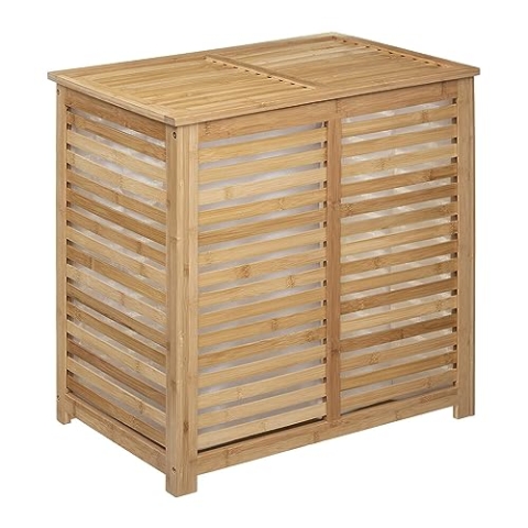 Eazy Living Wäschekorb Margot mit 2 Fächern, Bambus