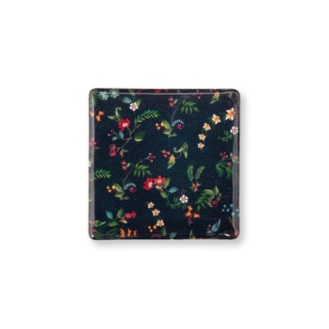PIP STUDIO Berry Blues Metalltablett blau 30,5x30,5cm