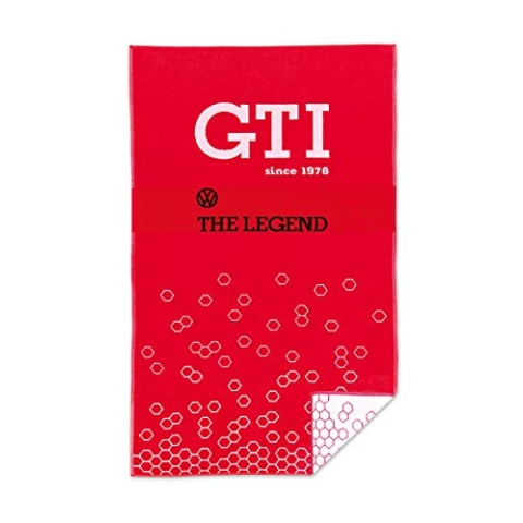 BRISA VW Collection - Volkswagen Strand-Bade-Sauna-Tuch-Liegetuch im GTI Design (GTI The Legend/Rot)