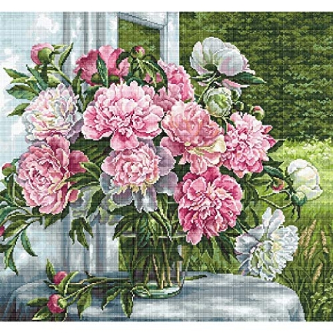 Luca-S B594 Kreuzstich Set, Mehrfarbig, 29x23cm