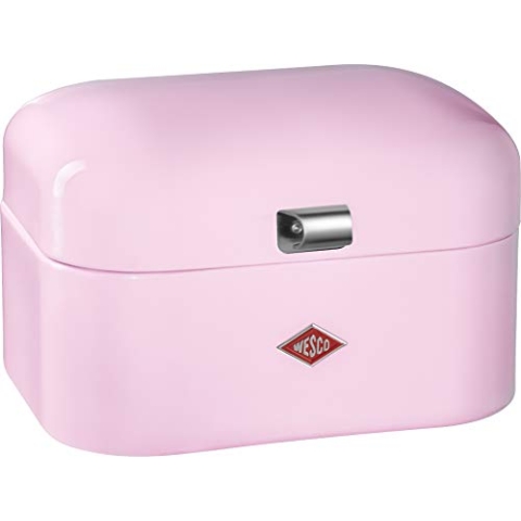 Wesco 235 101 Single Grandy Brotkasten pink 22 x 28 x 17cm (L/B/H), Stainless_Steel, 22 x 26.8 x 17cm