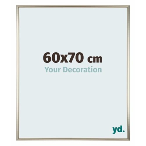 yd. Your Decoration - Bilderrahmen 60x70 cm - Champagner - Bilderrahmen aus Kunststoff mit Acrylglas - Antireflex - Rahmen 60x70 cm - Annecy