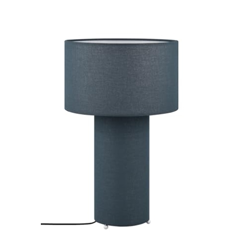 TRIO Leuchten Tischleuchte Bale 505200112, Stoff Blau, exkl. 2x E27