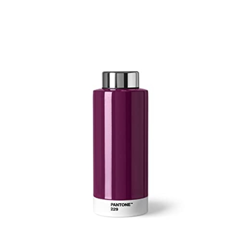 PANTONE Aubergine 229 Double Walled Stainless Steel Water Bottle with Thermal Function Leak Proof 500ml