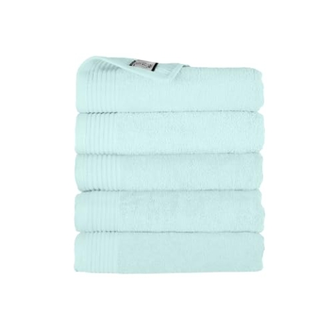 THE ONE TOWELLING Classic Handtücher - 70 x 140 cm - 5 Stück - Sparpackung - Hohe Feuchtigkeitsaufnahme - 100% gekämmte Baumwolle - Schnell trocknend - Handtuchset - Badetuch - Mint
