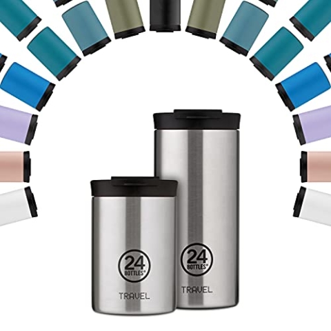 24Bottles Travel Tumbler aus Edelstahl in der Farbe Black Marple mit 350ml, Maße: 8cm x 8cm x 12,5cm, 420