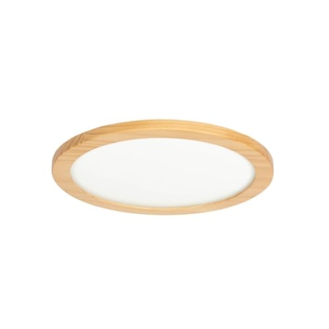 Lucande LED Deckenlampe Holz 37,5 cm, mit Fernbedienung dimmbar wechselbare Lichtfarbe (2700-6500K) 18W Wohnzimmerlampe Deckenleuchte Esszimmer