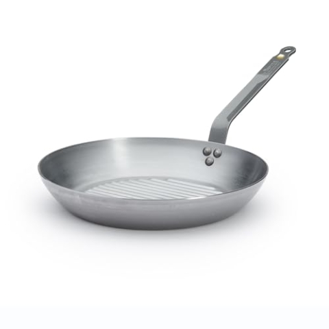 De Buyer Tôle Mineral B Grillpfanne, Edelstahl, Silber, 32 cm