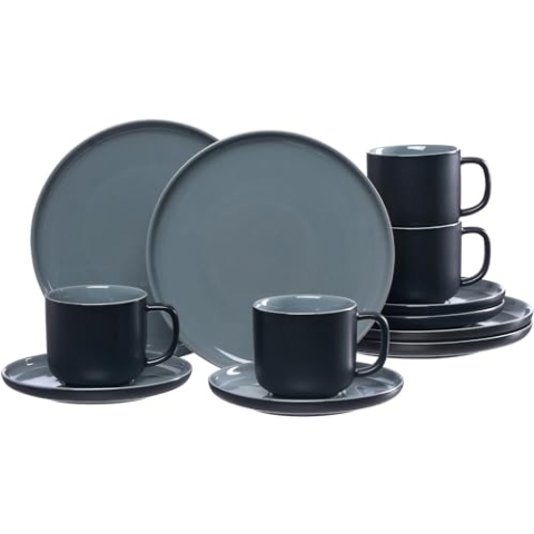 Ritzenhoff & Breker Kaffeeservice Jasper, 12-teilig Schwarz (0316605-6816bdb0)