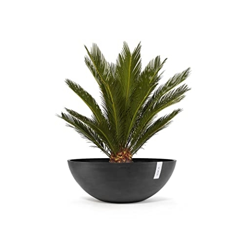 ECOPOTS Blumentopf Rund Vienna 70 Dunkelgrau Ø 70 x H 25.2 cm 61,7 L