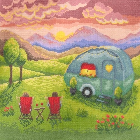 Bothy Threads Kreuzstich Set Unser glücklicher Ort Zählmuster