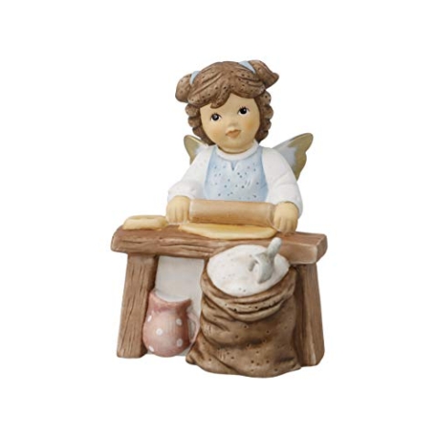Goebel X-Mas Engels-Figur Lebkuchenbäckerei aus Porzellan Mehrfarbig, Maße: 7,5cm x 9,5cm x 10,5cm, 11-750-66-1