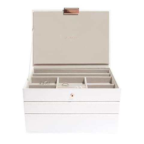 Stackers White Classic Set 3 Rose Gold