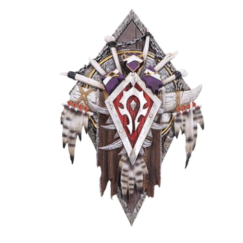 Nemesis Now World of Warcraft Horde Wandschild, 30 cm, Kunstharz, Rot, offizielles World of Warcraft Merchandise, Gaming-Wandbehang, Gaming-Ausstellungsstück, aus feinstem Harz gegossen, handbemalt