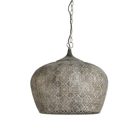 Light & Living Hängeleuchte Emine - Braun - Ø51.5cm - Rund - Metall - Hängelampe & Pendellampe - Lampe Wohnzimmer & Schlafzimmer - Pendelleuchte Esstisch