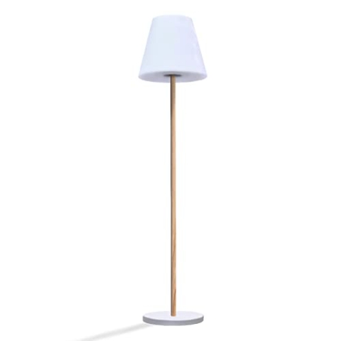 Solarleuchtende Stehleuchte H150cm STANDY WOOD SOLAR
