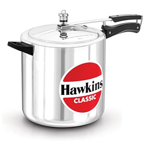Hawkins Classic CL12 Aluminium-Schnellkochtopf, 12 l, mittelgroß, silberfarben