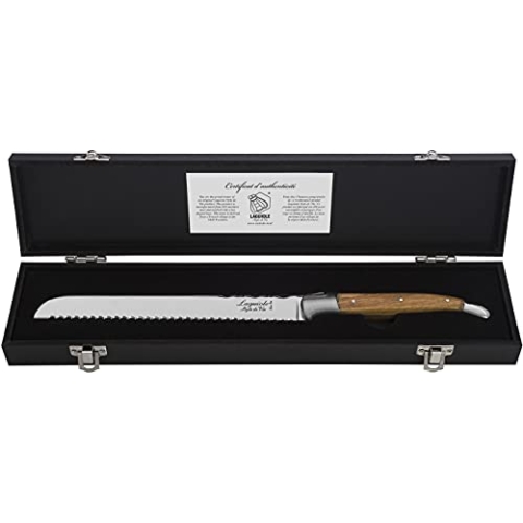Laguiole Style de Vie Brotmesser Luxury Line, Olivenholz