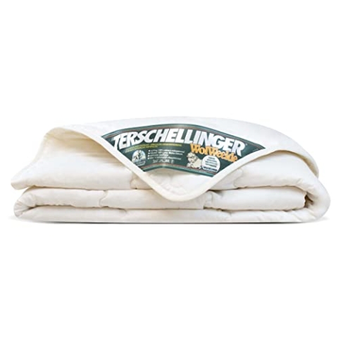 Terschellinger Sommerdecke - Bettdecke aus 100% IWS-Schurwolle - Hochwertiges Sommer Wolle Bettdecke - Woolmark Zertifiziert - 240 x 220 cm